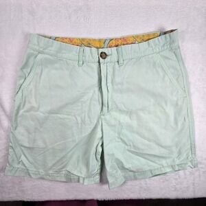 Chubbies Chino Shorts Blue Mens Sz 32 7" Inseam Flat Front Preppy Golf